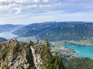 Naklejka na ściany i meble View of lake Lucerne Switzerland 
