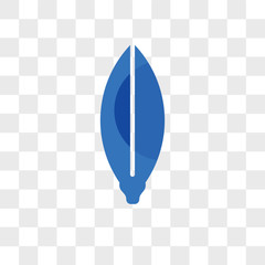 Surfboard vector icon isolated on transparent background, Surfboard logo design