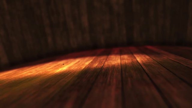 Wooden floor with kimra movement and low back light