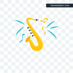 Jazz vector icon isolated on transparent background, Jazz logo design