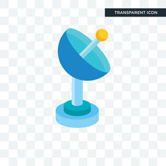 Satellite vector icon isolated on transparent background, Satellite logo design