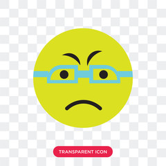 Fototapeta premium Nervous vector icon isolated on transparent background, Nervous logo design