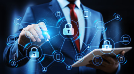 Obraz premium Cyber Security Data Protection Business Technology Privacy concept