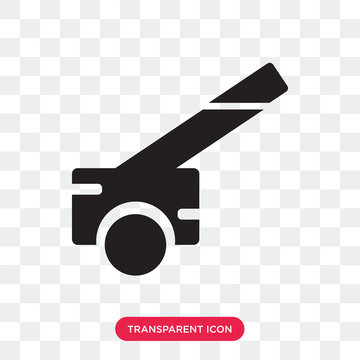 Cannon vector icon isolated on transparent background, Cannon logo design