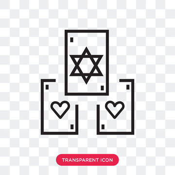 Tarot vector icon isolated on transparent background, Tarot logo design