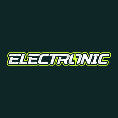 Electronic logo design. Electric lightning energy logotype. Vector emblem