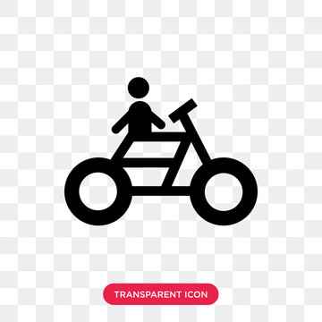 Motorcyclist vector icon isolated on transparent background, Motorcyclist logo design