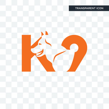 K9 Vector Icon Isolated On Transparent Background, K9 Logo Design