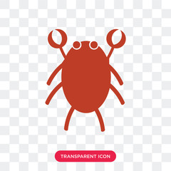 Lobster vector icon isolated on transparent background, Lobster logo design