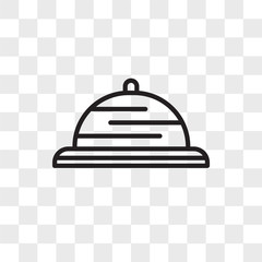 Tray vector icon isolated on transparent background, Tray logo design