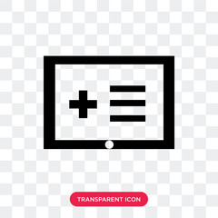 mobile app vector icon isolated on transparent background, mobile app logo design