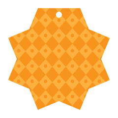 Isolated empty texture sale label