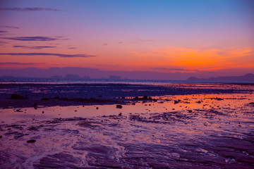 Obraz premium Sunset at Koh Yao Noi Beach, Thailand