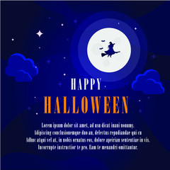 Happy Halloween background design vector illustration