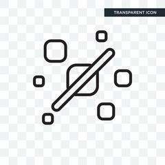 Blur vector icon isolated on transparent background, Blur logo design