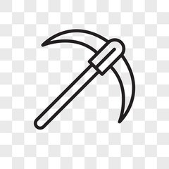 Pick vector icon isolated on transparent background, Pick logo design