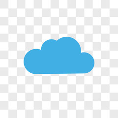 Cloudes vector icon isolated on transparent background, Cloudes logo design