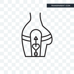 Tattoo vector icon isolated on transparent background, Tattoo logo design