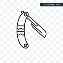 Razor vector icon isolated on transparent background, Razor logo design