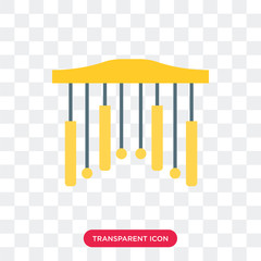Chimes vector icon isolated on transparent background, Chimes logo design