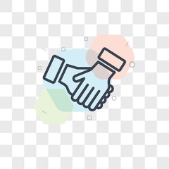 Cooperate vector icon isolated on transparent background, Cooperate logo design