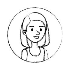 beautiful and young woman character