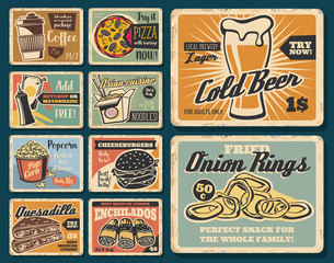 Fast food, burgers and Mexican snacks © Vector Tradition