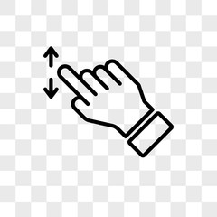 Tap vector icon isolated on transparent background, Tap logo design