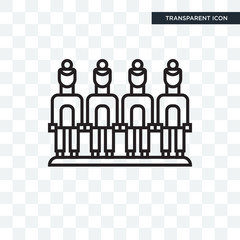 Terracotta army vector icon isolated on transparent background, Terracotta army logo design