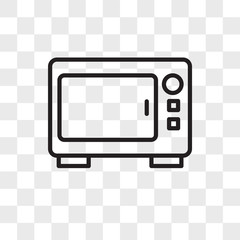 Oven vector icon isolated on transparent background, Oven logo design