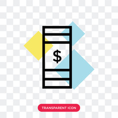 Atm machine vector icon isolated on transparent background, Atm machine logo design