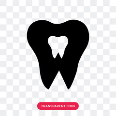 dentist vector icon isolated on transparent background, dentist logo design