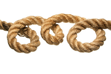 rope isolated on white background