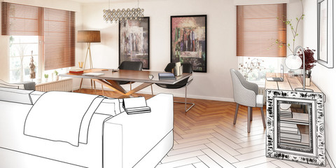 Contemporary Private Office (panoramic)