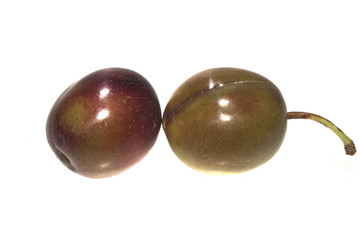 plum isolated on white background