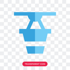 Pot vector icon isolated on transparent background, Pot logo design