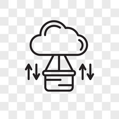 Connection vector icon isolated on transparent background, Connection logo design