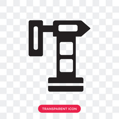 Concrete mixer vector icon isolated on transparent background, Concrete mixer logo design