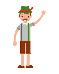 german man with typical costume