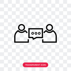 Business vector icon isolated on transparent background, Business logo design