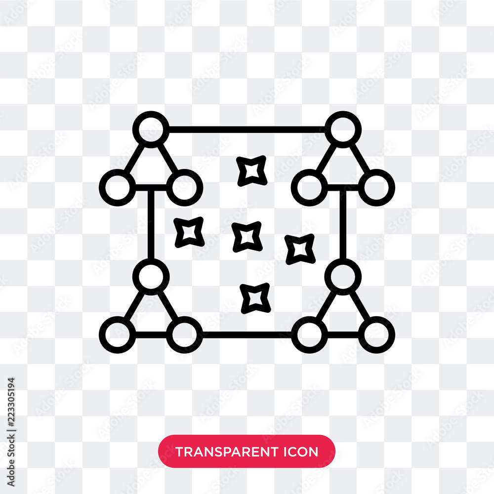 Poster Biology vector icon isolated on transparent background, Biology logo design - Posters