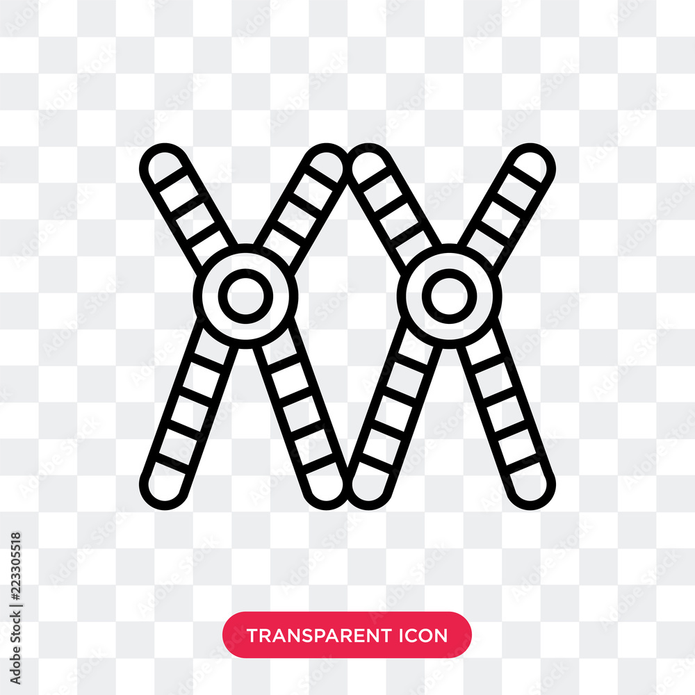 Wall mural Chromosome vector icon isolated on transparent background, Chromosome logo design - Wall murals