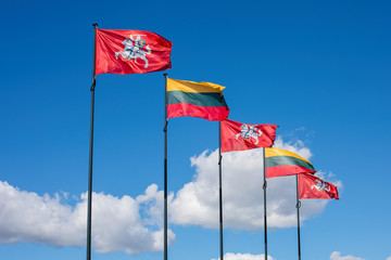 National and historical flags of Lithuania