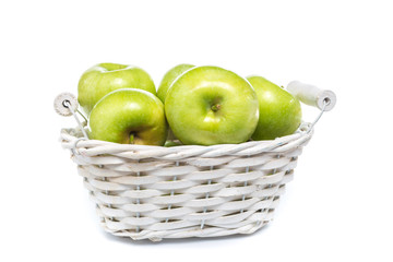 Fresh Green Apple Isolated on White Background