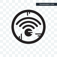 Wifi vector icon isolated on transparent background, Wifi logo design