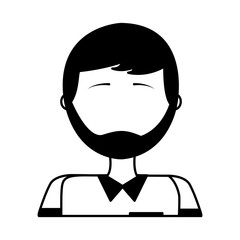 head young man avatar character