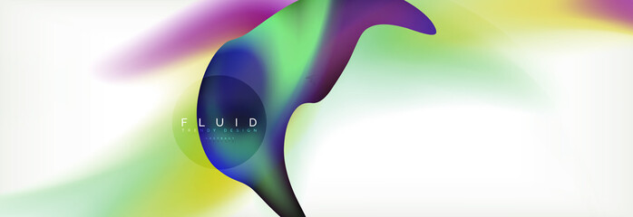 Background abstract holographic fluid colors wave design