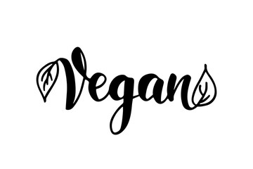 Obraz premium Vegan handdrawn lettering 