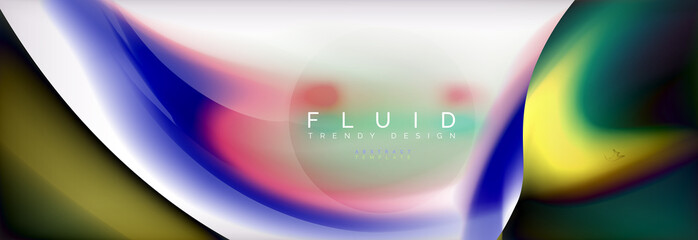 Abstract background holographic liquid colors design