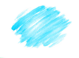 Abstract blue background with blurred paint